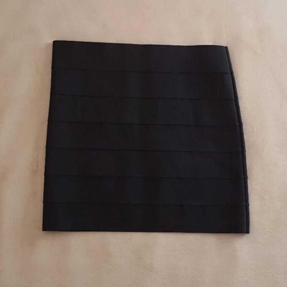 Black Bodycon Pencil Bandage Skirt Small - Picture 2 of 4